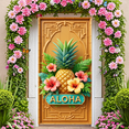 thumbnail image 6 of Decorative Design Tropical Theme Aloha Banner Colorful Theme Hibiscus Flower Pineapple Design for Summer Party Hawaiian Celebration Luau Event, 6 of 7