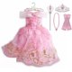 thumbnail image 1 of Vestido de fiesta de princesa Disney para niñas, disfraz de Frozen, Elsa, Rapunzel, Addams, regalo de cumpleaños, 1 of 4