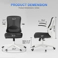 thumbnail image 2 of Ergonomic Office Chair - Home Office Desk Chair with Adaptive Lumbar Support, Computer Chair with Footrest,Armrest, Adjustable Height, 2 of 6
