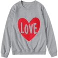 thumbnail image 1 of ORUYROP Imprimé Sweat à Manches Longues Col Rond Femmes (Gris, XXXL), 1 of 4