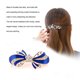thumbnail image 4 of Guardurnaity Mujeres Gilr Bowknot Crystal Rhinestone Hair Clip Horquilla Spring Metal Barrette Headwear Joyería Hair Grip Accesorio para el cabello azul Guardurnaity PS8021-02, 4 of 5