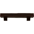 thumbnail image 2 of Ekena Millwork 4"H x 4"D x 60"W Rough Sawn Faux Wood Fireplace Mantel Kit w/ Ashford Corbels, Natural Pecan, 2 of 10