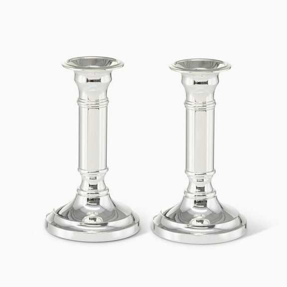 Corinthian Candlesticks Silver-Plated