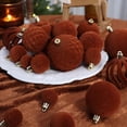 thumbnail image 5 of 24Pcs Christmas Decorations Velvet Ornaments for Christmas Tree Flocked Christmas Ornaments Shatterproof Hanging Ball Set for Xmas Winter Holiday Decorations, 5 of 9