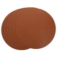 thumbnail image 2 of 6pcs Pu Leather Placemats Set Round Washable Table Mats For Dining Table Pu Leather Place Mats Simple Style Placemats For Home, 2 of 8