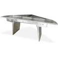 thumbnail image 1 of Nauticalmart Aviator Executive Fighter Jet Wing Desk - Polished Aluminum (68 Inches), 1 of 4