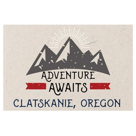 

Clatskanie Oregon Souvenir 2x3 Inch Fridge Magnet Adventure Awaits Design