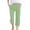 R258/Light Green, variant on Vividxx Women's Pants Women's Casual Solid Color Weave Breathable 7/8 Pants Soft Comfy Loose Fit Slacks Trousers Vacation Trousers