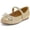 Gold, variant on Rexoro Girls' Mary Jane Flats Kids Sparkly Rhinestone Bow Dress Shoes Princess Girls Shoes for Wedding Party White 13 Little Kid