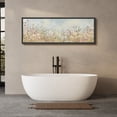 thumbnail image 5 of Large Framed Canvas Wall Art Summer Wildflowers Field Landscape Print for Living Room Decoration - 60"x20" Black Framed, 5 of 8
