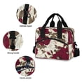 thumbnail image 5 of Insulated Crossbody Lunch Bag 10L Lunch Tote with Adjustable Shoulder Strap for Work Office Picnic White and Crimson Roses Pattern, 5 of 6