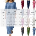 thumbnail image 3 of Cagogo Women's 2 Piece Set Casual Summer Vacation Outfits Loose Round Neck Short Sleeve Tops Wide Leg Pants Matching Lounge Sets Tracksuits Travel Airport Clothes Boho, Pink S, 3 of 6
