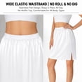 thumbnail image 3 of Women's Knee Length Lace Hem Elastic Waist Half Slips - Petticoat for Dresses and Versatility, 3 of 7