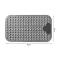 thumbnail image 3 of Non-Slip Bath Mat with Drain Holes & Suction Cups - Quick Dry Anti Mold Shower Floor Mat for Tub, Machine Washable Feet Massage Rug, Gray (27.5x15.7 Inch)‌, 3 of 9