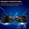 thumbnail image 2 of EPCTEK Hoverboard with Bluetooth 6.5 In. Lithium-Ion 14 Cell Battery; Ideal for Boys and Girls 8+ and Adults Less Than 220 lbs., UL Certified Electric Two-Wheel Self Balancing Scooter, Black, 2 of 6