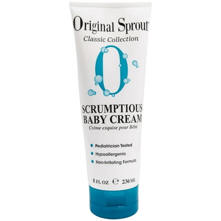 UPC: 0180551000381 | Original Sprout Classic Scrumptious Baby Cream Lotion 100% Vegan Hypoallergenic Sensitive Skin Soothing 8oz Bottle