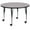 Gray, variant on Flash Furniture Mobile 60'' Round Yellow Thermal Laminate Activity Table - Height Adjustable Short Legs