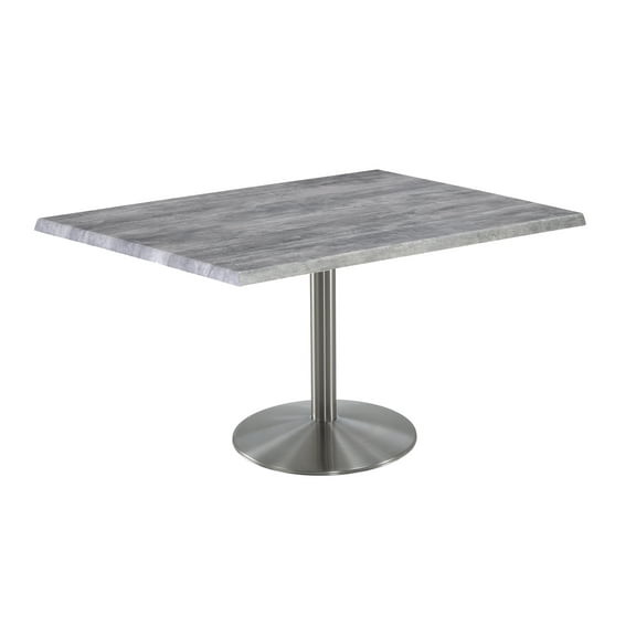 30" Tall OD214 Indoor/Outdoor All-Season Table with 30" x 30" Square White Ash Top