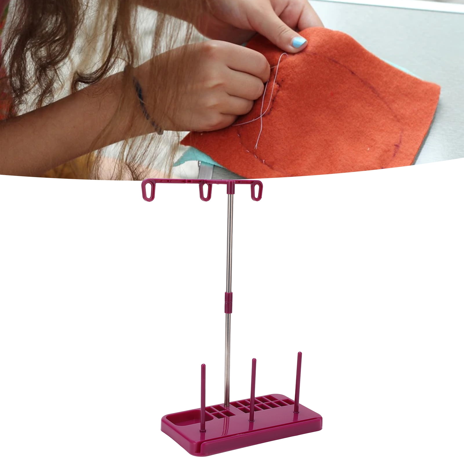 Mgaxyff Sewing Machine Thread Stand Purple Color Detachable