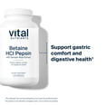 thumbnail image 3 of Vital Nutrients Betaine HCL Pepsin with Gentian Root Extract | Digestive Enzyme Formula to Support Protein Digestion and Nutrient Absorption | Gluten, Dairy, Soy Free | 225 Capsules, 3 of 5