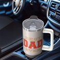 thumbnail image 4 of Dad Coffee Cup Gift, Best Dad Ever 40oz Tumbler, Stainless Steel Insulated with Leakproof Lid & Straw, Ideal Father's Day, Birthday, Christmas Present for Dad Daddy from Daughter and Son, 4 of 5