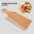 thumbnail image 4 of 1 juego de tabla para hacer pasta de textura fina y estable, de madera, práctica, con patrón ondulado, para hacer ñoquis en casa., 4 of 8