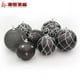 thumbnail image 2 of Adornos para árbol de Navidad Bola navideña de color negro de 8 cm Bola navideña de espuma negra plateada de 10 cm, 2 of 5