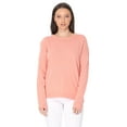 thumbnail image 2 of YEMAK Women's Knit Pullover Sweater – Long Sleeve Crewneck Soft Casual Lightweight Basic Solid Knitted Top, 2 of 9