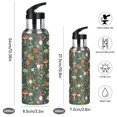 thumbnail image 2 of Yayeee 33oz Insulated Water Bottle Double Wall Stainless Steel with Flip Straw Lid, Forest Mushroom Pattern, 2 of 7