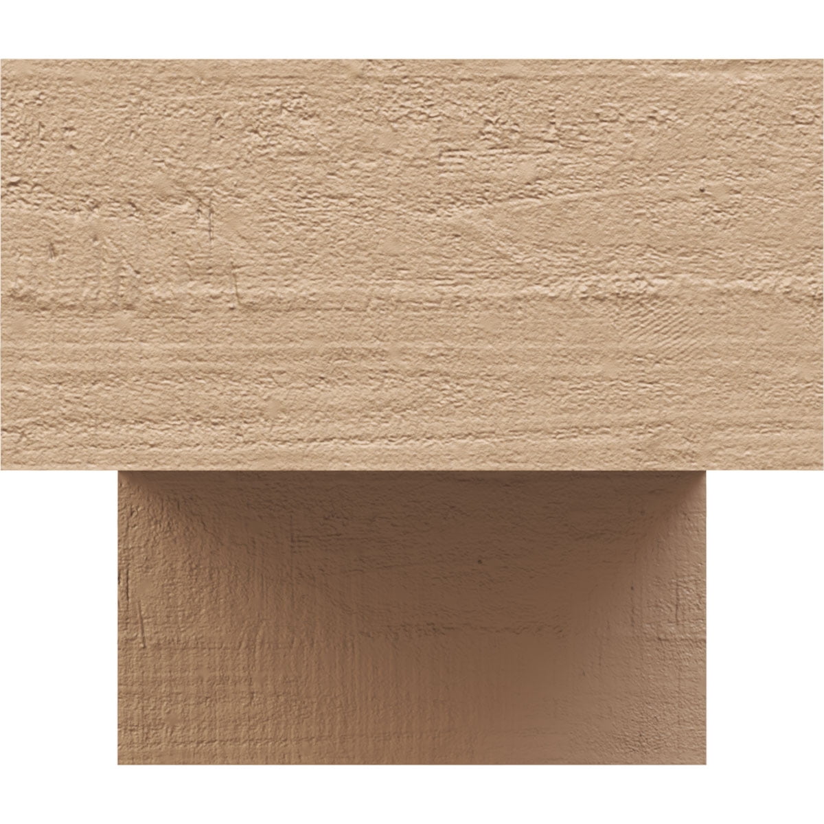 10"W x 20"D x 10"H Wide Chapel Hill Rough Cedar Woodgrain TimberThane Corbel, Primed Tan