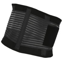 Vocoste Breathable Back Brace Lumbar Support Mesh Design Adjustable Support Straps Lower Back Brace Black Size M