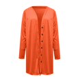 thumbnail image 5 of Vedolay Cardigan Sweaters for Women Long Sleeve Oversized Open Front Sweaters Coat 2023 Orange,XL, 5 of 5