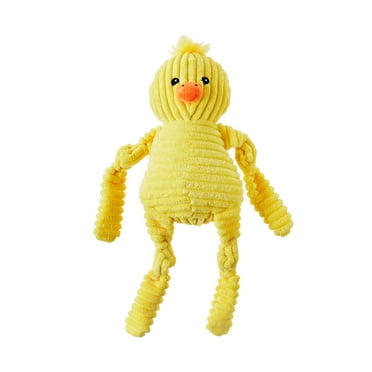 Vibrant Life Easter Yellow Chick Polyester Plush Dog Toy, Chew Level 2