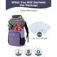 thumbnail image 2 of Mochila térmica BAGLHER para 30 latas, a prueba de fugas, impermeable, color morado, 2 of 9