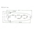 thumbnail image 3 of 4 Holes Metal Bass Control Plate with Screws for Jazz Bass Replacement Parts, 3 of 8