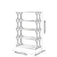 thumbnail image 3 of Shoe Rack Organizer, 5 Tier Space Saving Shoe Shelf Metal Shoe Rack, Shoe Organizer for Entryway, Living Room, Doorway, Closet, Bedroom, Corner, 3 of 7