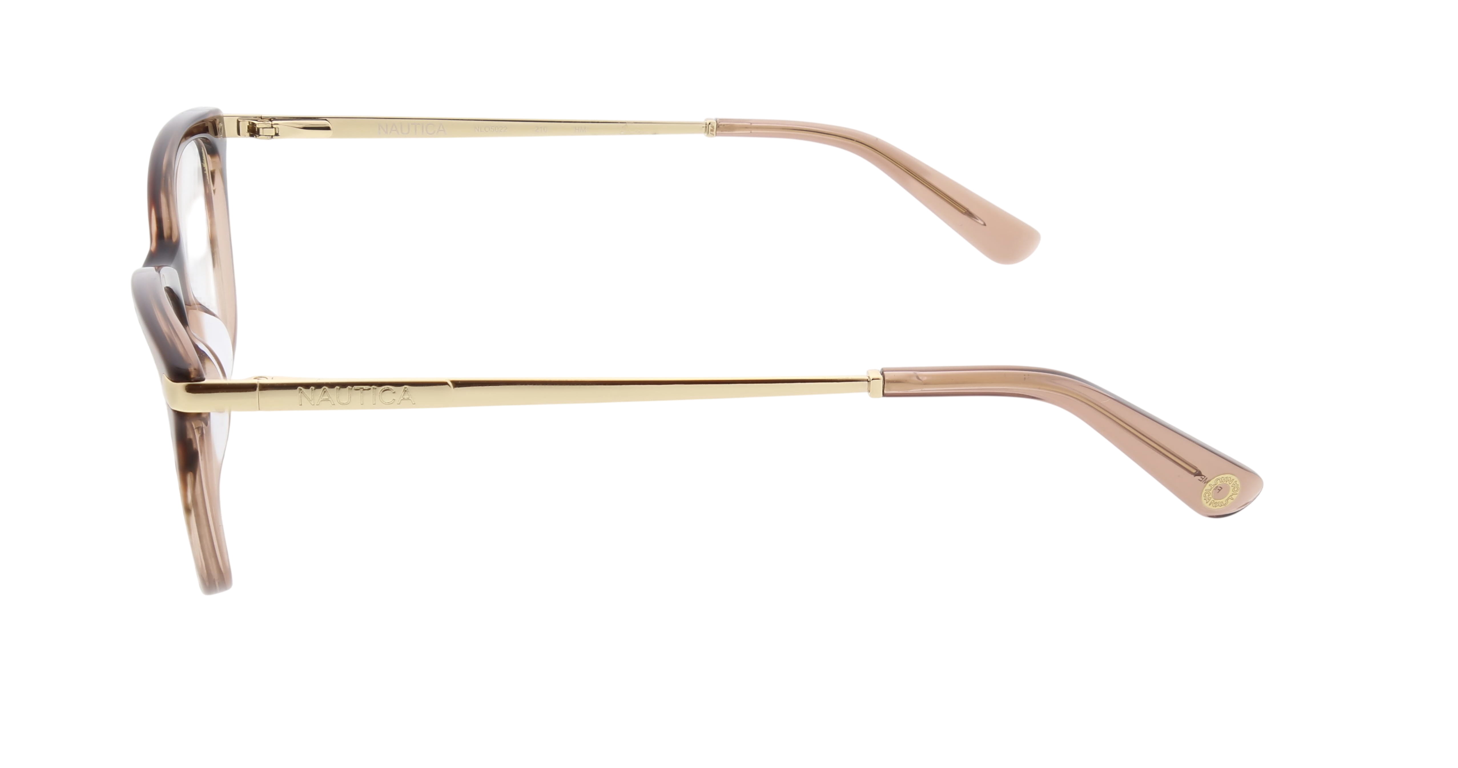 Nautica Women's NLO5022 Tan Acetate Cateye Rx'able Eyeglasses
