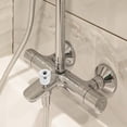thumbnail image 4 of HONMEET Ergonomic Simple Design Silver Plastic Faucet Handle 1Pcs for Shower Valve Handle Replacement, 4 of 8