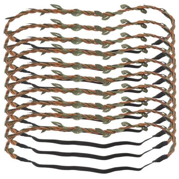 HOOUN 10 Pcs Wreath Headband Braided Materials for Weaving Garlands Fashionable Bride