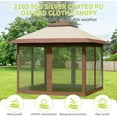 thumbnail image 4 of 12x12 Outdoor Gazebo,Gazebo Canopy with Mosquito Netting,Outdoor Steel Frame Gazebos for Patio Garden Backyard Lawn Deck, 4 of 9