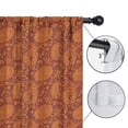 thumbnail image 4 of Paisley and Floral Red Pattern Insulated Teens Curtains Set Of 2, Bedroom Essentials, Toddler Room Decor 52x84in(132x213cm), 4 of 5