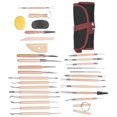 thumbnail image 4 of 30 piezas de herramientas para esculpir arcilla Sincero con cuchillo para tallar y raspador, 4 of 10