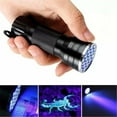 Jrocdr Flashlight Black Light Flashlight LED Pet Stains Christmas