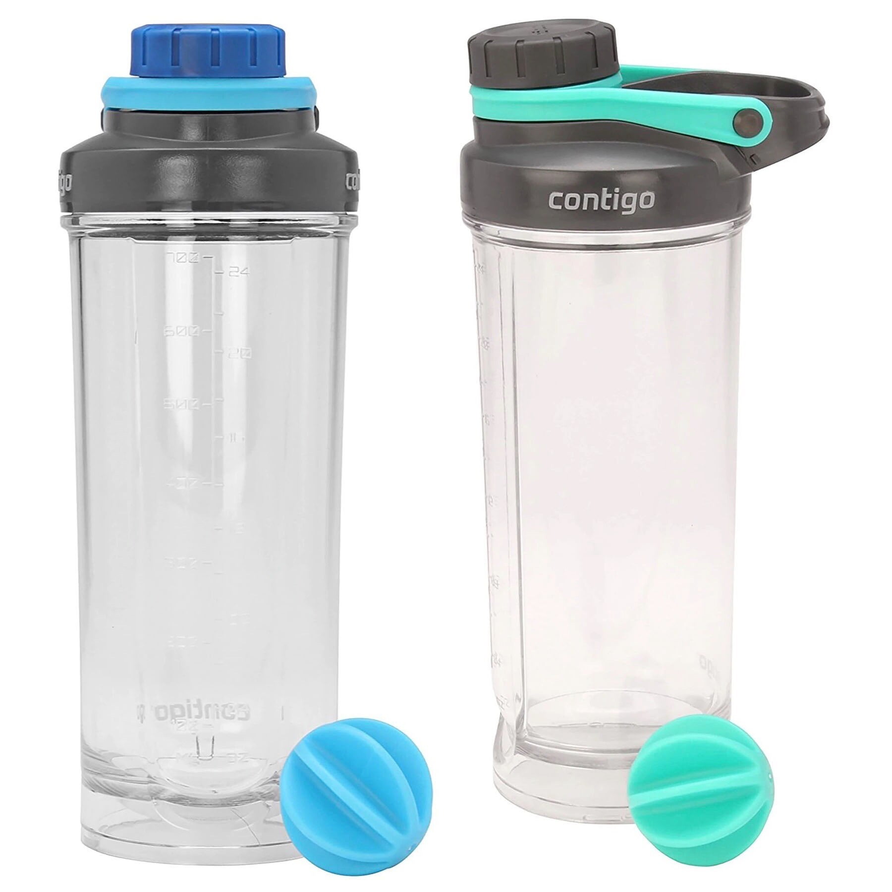 Contigo Shake & Go Fit 28oz Shaker Bottle Set Cockatoo Green & Carolina