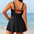 thumbnail image 4 of Krdevn Women's Plus Size Two Piece Tankini Set Comfortable Top With Swim Shorts Modest Tummy Control Swimsuit,3XL, 4 of 5