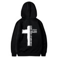 thumbnail image 1 of Wyzesi Oversized Sweatshirts Plus Size Male Long Sleeve Hooded Sweatshirt Solid Color Back Print Sweatshirt, 1 of 5