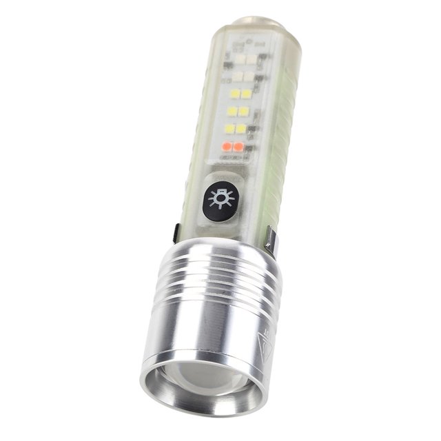 Hook Torch 3LED Torch 500LM Luz de bolsillo para acampar (Zoom fluorescente grande)