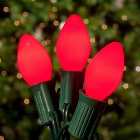 Brite Ideas 25 Bulb Red C9 Incandescent Opaque Light Set