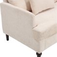 thumbnail image 6 of Chenille Fabric Loveseat with Curved Edges | Ideal for Bedroom Reading Nook, Soft Touch, 6 of 6