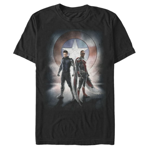 Men's Marvel The Falcon and the Winter Soldier Team Poster Graphic Tee Black Small